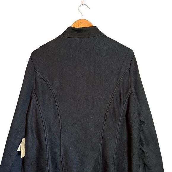 NWT! Coldwater creek black double knit coat - Picture 9 of 11